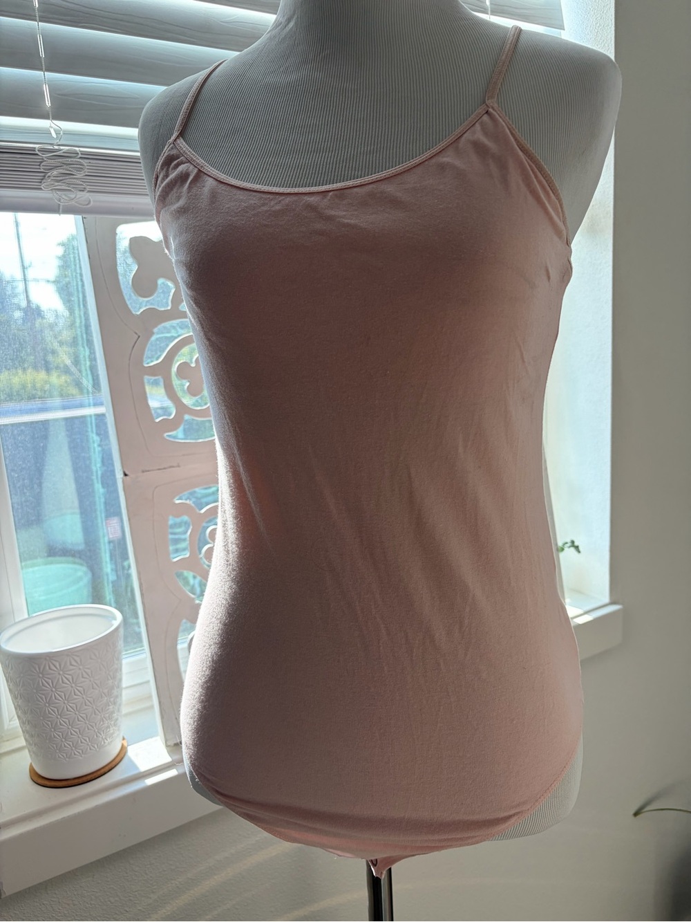 Women’s Pink Spaghetti Strap Bodysuit